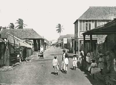 Utcai jelenet a jamaicai Port Royalban, 1895. alkotó: York and Son
