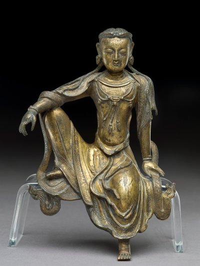 Bodhiszattva Avalokitesvara, Yuan-dinasztia (aranyozott bronz) (lásd még: 119004) alkotó: Yuan Dynasty Chinese School