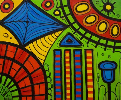 Játszótéri zöld, 2022 (olaj, vászon) alkotó: Yue Zeng