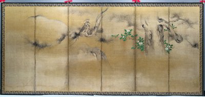 Téli és nyári virágok, c. 1600. alkotó: Yusho Kaiho