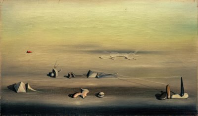 Ohne Titel (Landschaft) von Yves Tanguy