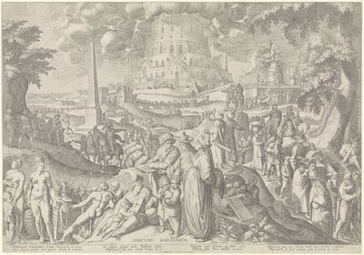 Babilóniai zűrzavar Confvsio Babvlonica (cím az objektumon) alkotó: Zacharias Dolendo