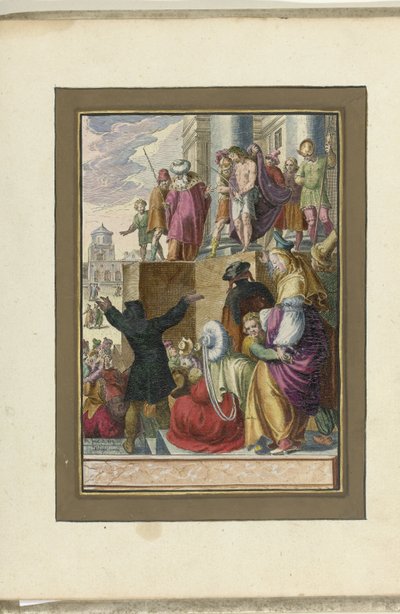 Krisztus megmutatta az embereknek (Ecce homo) Krisztus szenvedése (sorozat címe) alkotó: Zacharias Dolendo