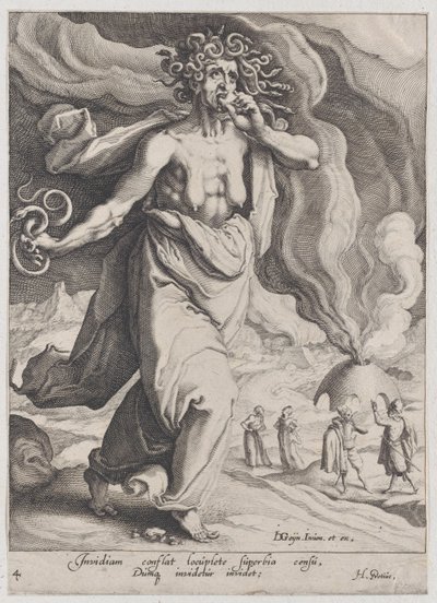 Irigység, erényekből és bűnökből, 1596-97., 1596-97. alkotó: Zacharias Dolendo