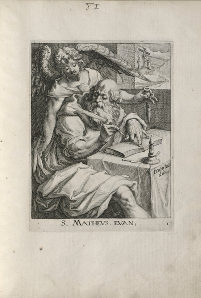 Szent Máté, A négy evangélista 1. táblája alkotó: Zacharias Dolendo