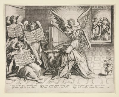 Szent Cecília orgonán játszik alkotó: Zacharias Dolendo