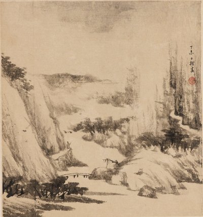 Folyami táj, 1667 alkotó: Zha Shibiao