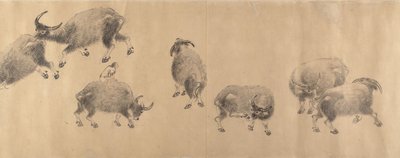 Vízibivalyok, 1639-ben. alkotó: Zhang Hong
