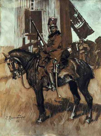Lovassági tiszt alkotó: Zygmunt Rozwadowski
