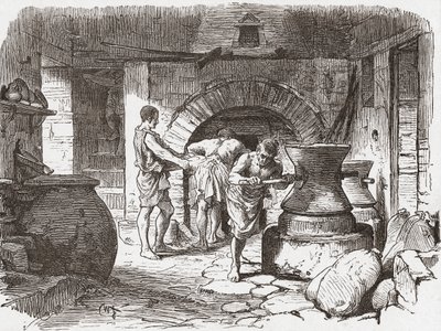 Egy római pékség, Pompeii, Olaszország. alkotó: . .