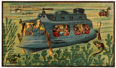 Egy tengeralattjáró busz, 1910 körül alkotó: . .