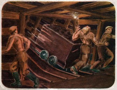 Baleset egy bányában, 1950 körül alkotó: . .