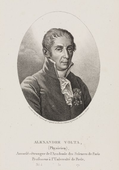 Alessandro Volta olasz fizikus és feltaláló, 1800 körül alkotó: Frederick (attr. to) Barnard