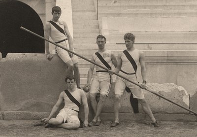 Amerikai sportolók a nyári olimpián, Athén, Görögország. 1896 (fotó) alkotó: . .