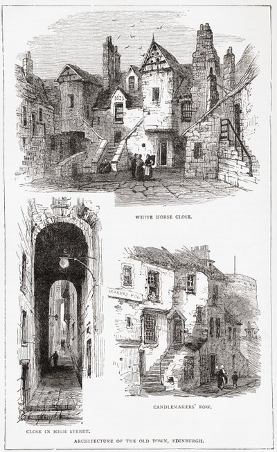 Az óváros építészete, Edinburgh, Skócia alkotó: . .