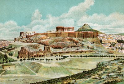 Athén, 1920 körül (litográfia) alkotó: . .