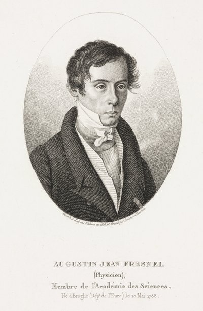 Augustin Jean Fresnel francia fizikus alkotó: Frederick (attr. to) Barnard