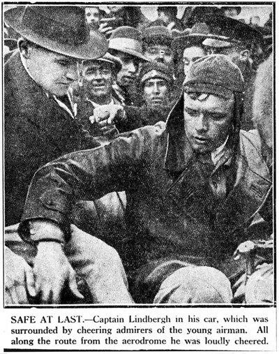 Charles Augustus Lindbergh amerikai pilóta, 1920 körül alkotó: Ferdinand Georg Waldmuller