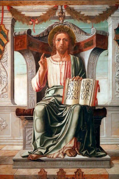Krisztus áldása, a világ Megváltója – Maestro del Cadaver alkotó: . .