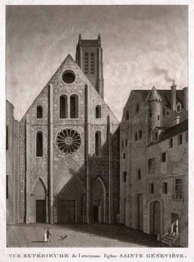 Sainte Genevieve-templom, 19. század eleje (metszet) alkotó: . .