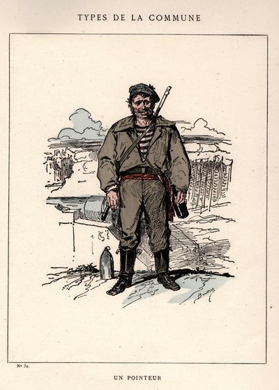 Paris Commune: UN POINTOR (34) jelmeze a Les Communeux-ban alkotó: Frederick (attr. to) Barnard