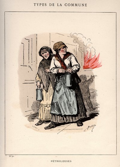 Paris Commune: PETROLES (20) jelmeze a „” Les Communeux-ban alkotó: Frederick (attr. to) Barnard