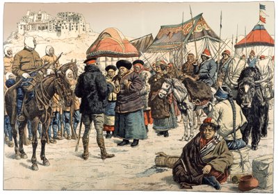 Tibet meghódítása. 1902 (metszet) alkotó: . .