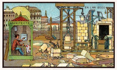 Építkezés, 1910 körül alkotó: . .