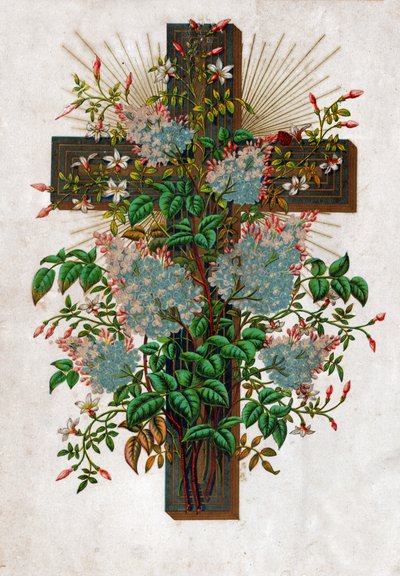 Jézus Krisztus keresztje, 1910 körül (litográfia) alkotó: . .