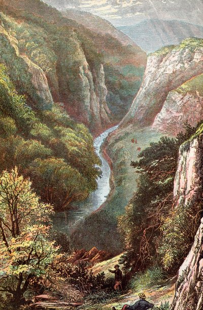Dovedale, Peak District, Derbyshire, Anglia, alkotó: . .