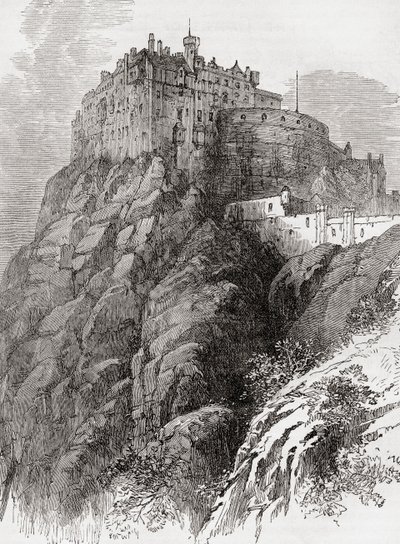 Edinburgh kastély, Castle Rock, Edinburgh, Skócia. alkotó: . .