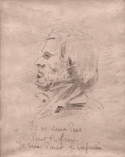 Eugene Delacroix „Nem a befejezésért vagyok, hanem a végtelenért.” 1850 körül (rajz) alkotó: . .