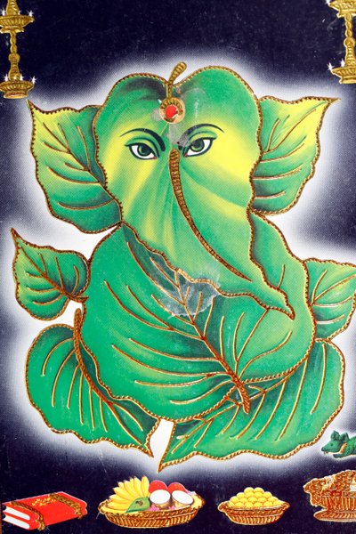 Ganesha vagy Ganapati: az elefántfejű hindu isten. alkotó: . .