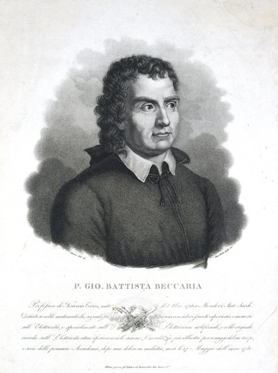 Giambattista Beccaria olasz pap és tudós alkotó: Frederick (attr. to) Barnard