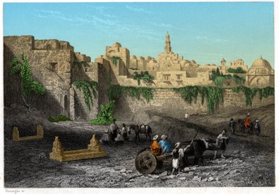 Jeruzsálem, Izrael, 1840 körül (metszet) alkotó: . .