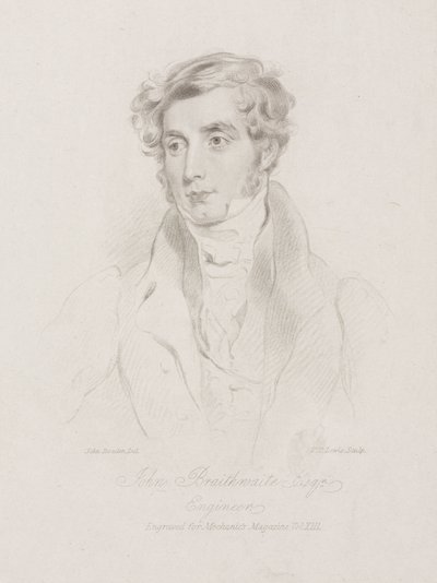 John Braithwaite brit mérnök, 1830 körül alkotó: Frederick (attr. to) Barnard