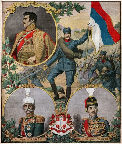 Szerb nemzeti hősök. Szerb nemzeti hősök. alkotó: Ferdinand Georg Waldmuller
