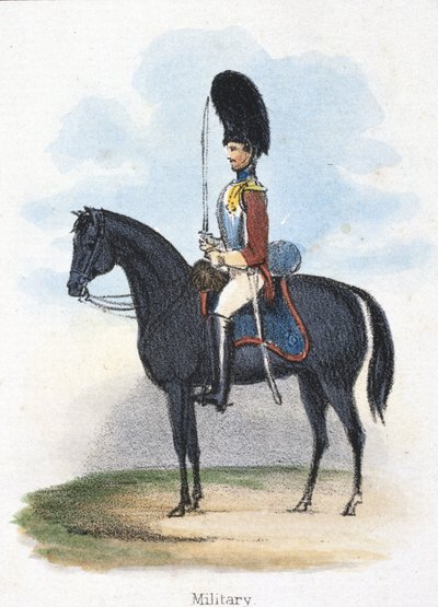 Katonai, 1845 alkotó: Frederick (attr. to) Barnard