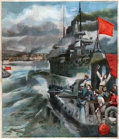 Mutinerie du Otchakov. Ocsakov lázadása. alkotó: John Pardon