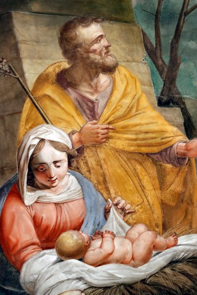 Betlehem. Szent Család. Santa Maria delle Vigne bazilika. Genova. Olaszország. alkotó: . .