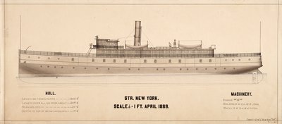 New York (Gőzhajó: 1889) tervei alkotó: . .