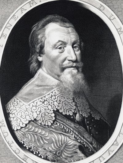Axel Gustafsson Oxenstierna (1583-1654), Svédország főkancellárjának portréja, metszet alkotó: William Walcutt