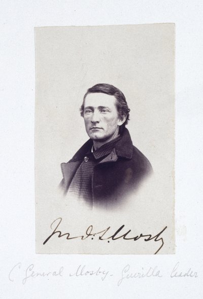 Mosby tábornok, a konföderációs gerillavezér portréja, 1863 alkotó: Frederick (attr. to) Barnard