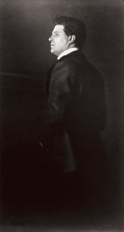 Pietro Mascagni, a zenész portréja alkotó: Henry Charles Fehr