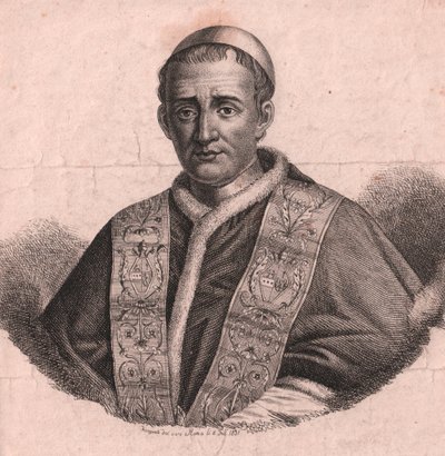 XVI. Gergely pápa (1765-1846) portréja, rézkarc és temetés, élő rajzból, Róma, február 5. alkotó: William Walcutt