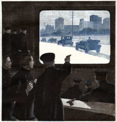 Seance de tir de policiers. Rendőrök lőgyakorlata. alkotó: Ferdinand Georg Waldmuller