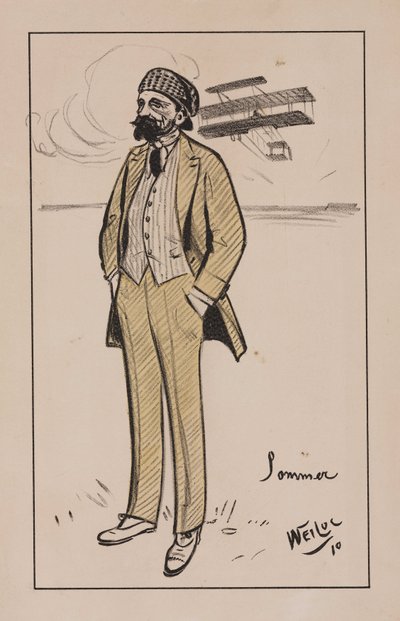 Nyár, repülős alkotó: Frederick (attr. to) Barnard