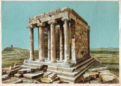 Athéné Nike temploma. 1910 körül (metszet) alkotó: . .