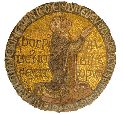 Az alberikus szerzetes (Saint Aubry de Citeaux, meghalt 1109-ben) imában - Saint-Denis bazilika (Saint Denis) - Franciaország, Ile-de-France, Seine-Saint-Denis alkotó: . .
