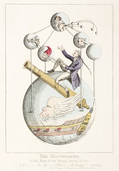 "A Montgolfier – A francia légi haditengerészet első osztálya" alkotó: Frederick (attr. to) Barnard